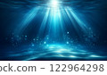 從水下看藍色的大海 122964298