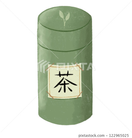 Green tea caddy 122965025