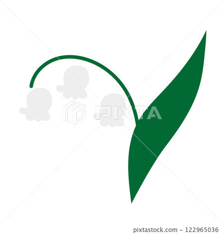 Lily of the valley flower vector illustration 122965036