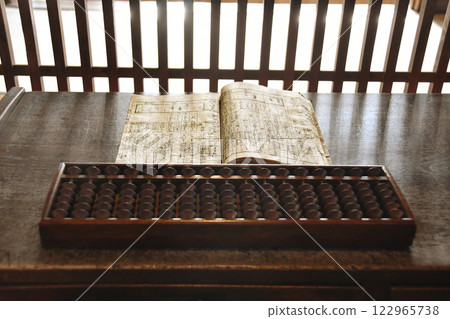 Ancient documents and abacus 05 122965738