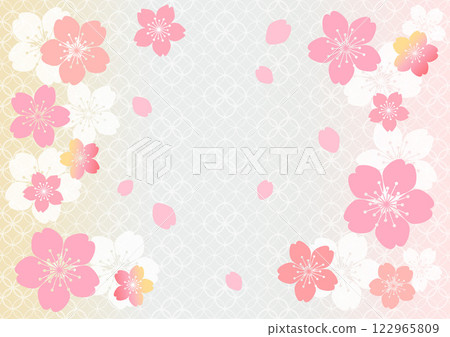 日本圖案背景 122965809