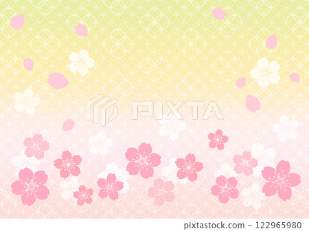 Japanese pattern background 122965980