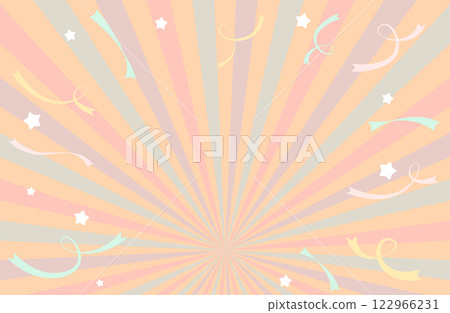 集中的線條和旭日背景向量插圖素材 122966231