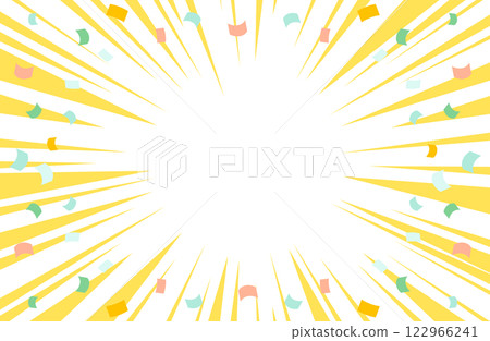 集中的線條和旭日背景向量插圖素材 122966241