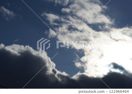When you pass through the space between clouds, the other side is a blue sky When you pass through the space between clouds, the other side is a blue sky 122966404