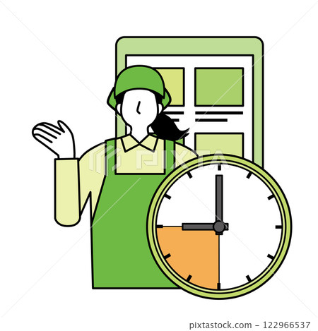 Women who work in their spare time 122966537