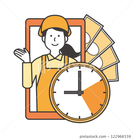 Women who work in their spare time Women who work in their spare time 122966539