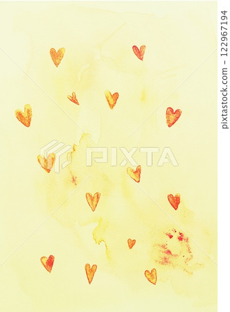 Watercolor heart pattern Watercolor heart pattern 122967194