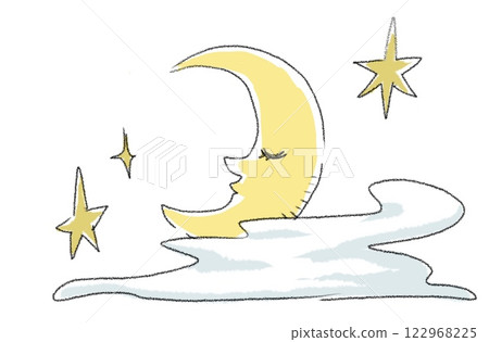 Moon and star 122968225