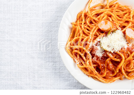 那不勒斯意麵與帕瑪森起司意麵 122968482