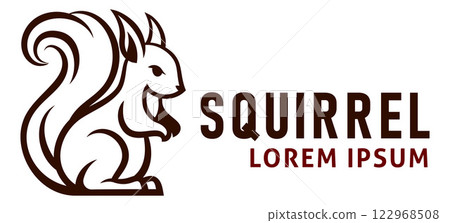 Squirrel Animal Design Icon Mascot Illustration 122968508