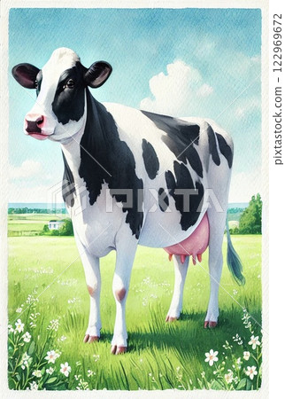 牧場/荷斯坦牛 牧場/荷斯坦牛 122969672