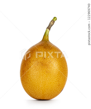 Granadilla fruit on white background 122969740