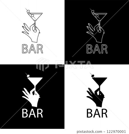 Elegant Bar Logo Elegant Bar Logo 122970001