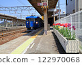 Hokuriku Main Line and Tulips 122970068