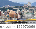 Himeji Castle and Doctor Yellow 122970069
