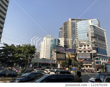 孟加拉達卡的交叉路口 孟加拉達卡的交叉路口 122970209