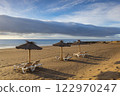 Morning on the beach in Puerto del Carmen 122970247