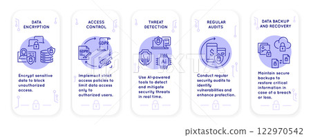 Data Security Icons Set Data Security Icons Set 122970542