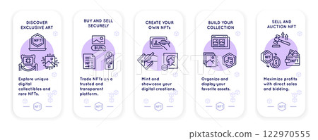 NFT Store Icons Set NFT Store Icons Set 122970555