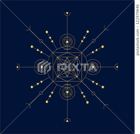 Sacred Geometry Symbol Sacred Geometry Symbol 122970646