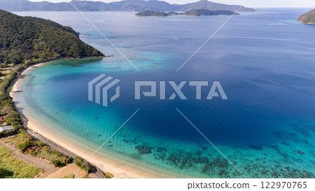 Shirahama Beach in Amurogama, Setouchi Town, Amami Oshima 122970765