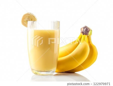 Banana juice in a glass Banana juice in a glass 122970971