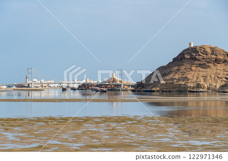 View of the port city of Sur in Oman 122971346