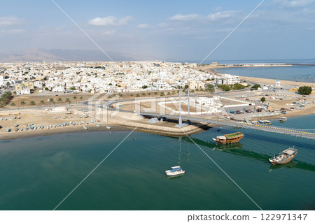 Cityscape of Sur, the port city of Oman Cityscape of Sur, the port city of Oman 122971347