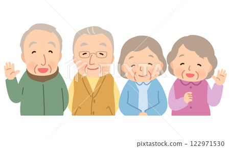Elderly group, senior, elderly 122971530
