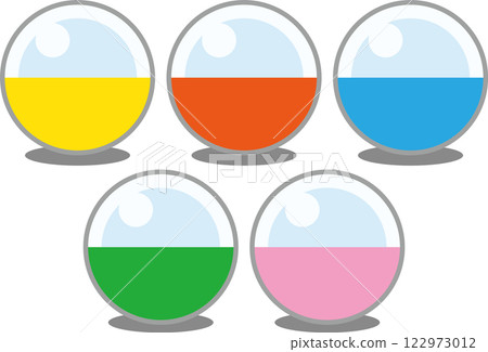 Colorful capsule toy illustration - Toys and capsule toys 122973012