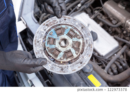 Old car clutch plate disc Old car clutch plate disc 122973378