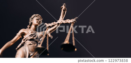 Lady Justice statue. Law and justice concept Lady Justice statue. Law and justice concept 122973838