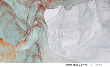 Captivating alcohol ink abstract artwork showcasing fluid color movement and texture Captivating alcohol ink abstract artwork showcasing fluid color movement and texture 122974192