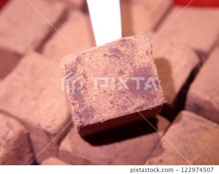Stacked chocolates Stacked chocolates 122974507