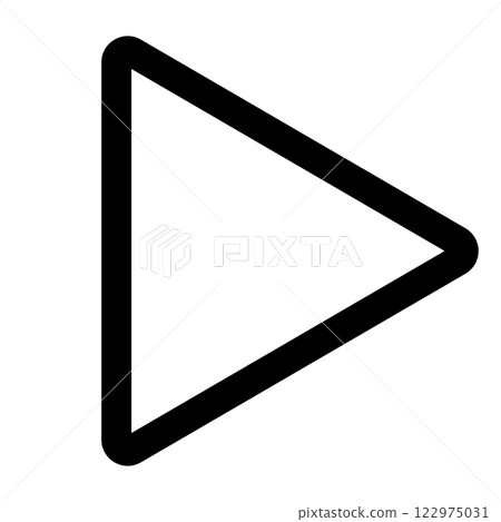 Playback icon on a white isolated background. Black play symbol. Vector illustration Playback icon on a white isolated background. Black play symbol. Vector illustration 122975031
