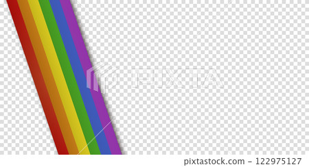 Abstract geometric red, orange, yellow, green, blue and purple ribbon lgbtq color isolated background. Lgbt Pride History Month color background with copy space for text. Transparent vector Abstract geometric red, orange, yellow, green, blue and purple ribbon lgbtq color isolated background. Lgbt Pride History Month color background with copy space for text. Transparent vector 122975127