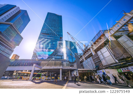 Tokyo Cityscape in Japan: Hachiko Ticket Gate…New Entrance/Exit…Shibuya Station…A ray of hope for a new era = February 15, 2025 122975549