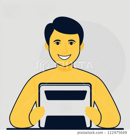 表現ICT教育形象的插圖 122975689