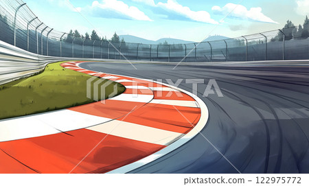 Motorsport race track illustration Motorsport race track illustration 122975772