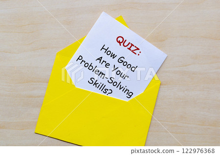 A quiz relating to how good are your problem solving skills. Question and Answer time. A quiz relating to how good are your problem solving skills. Question and Answer time. 122976368