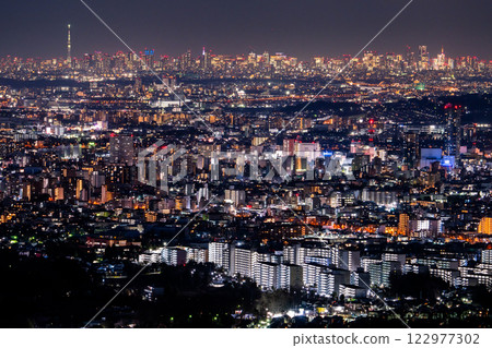 《Tokyo》 panoramic view of Tokyo/night view of the city 122977302