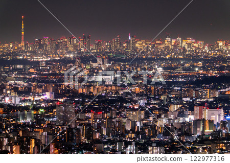 《東京》東京全景/城市夜景 122977316