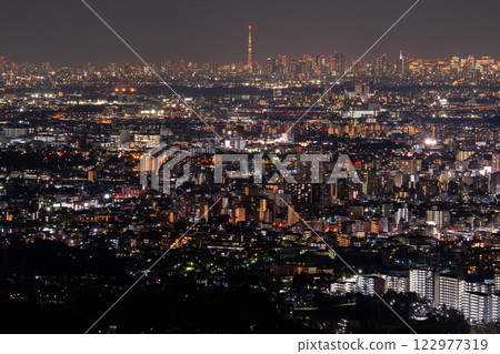 《Tokyo》 panoramic view of Tokyo/night view of the city 122977319