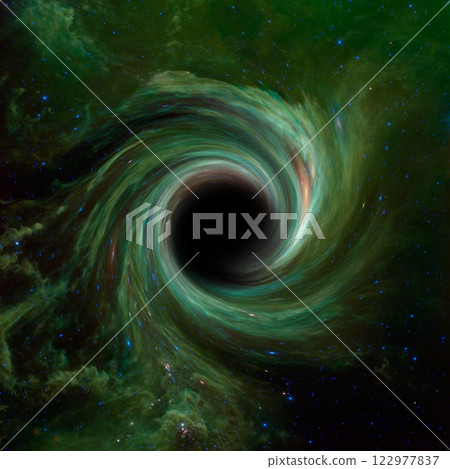 Black hole in space. Wormhole. 122977837
