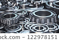 Bearings of various types industrial background. 122978151