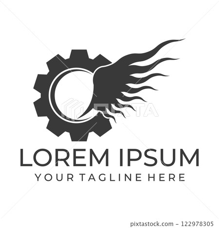Bird wings illustration logo. Bird wings illustration logo. 122978305