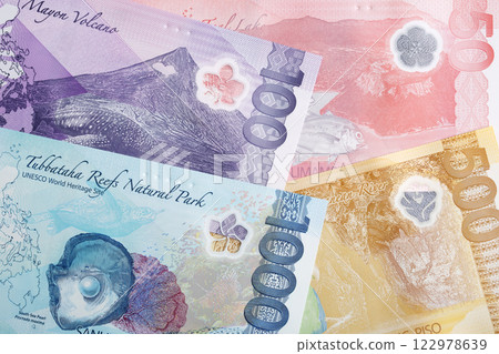 Philippine peso a business background Philippine peso a business background 122978639