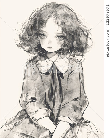 A fragile girl A fragile girl 122978971