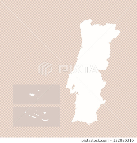 Map of Portugal, sign silhouette. World Map Globe. Vector Illustration isolated on transparent background. Europe continent Map of Portugal, sign silhouette. World Map Globe. Vector Illustration isolated on transparent background. Europe continent 122980310